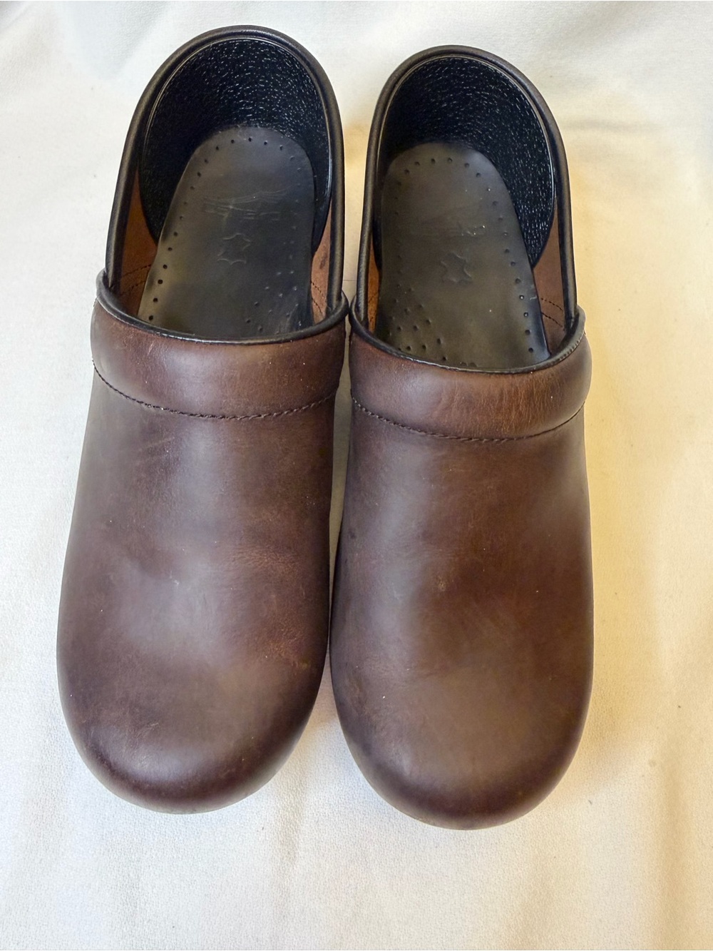 Dansko Professional Brown Oiled Leather Clogs Mules Shoes EU 39 US 8.5-9